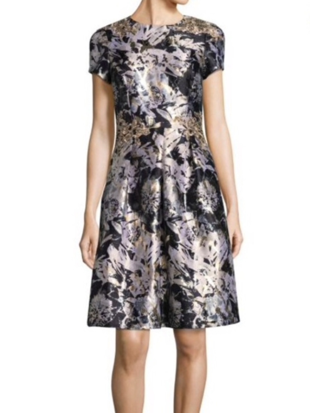 NWT David Meister Metallic Jacquard Dress - 2 🌟